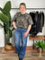 Olive Leopard Tee (Small - 3X)