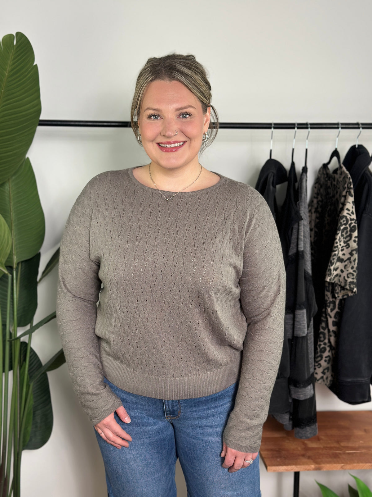 Lightweight Olive Sweater Top