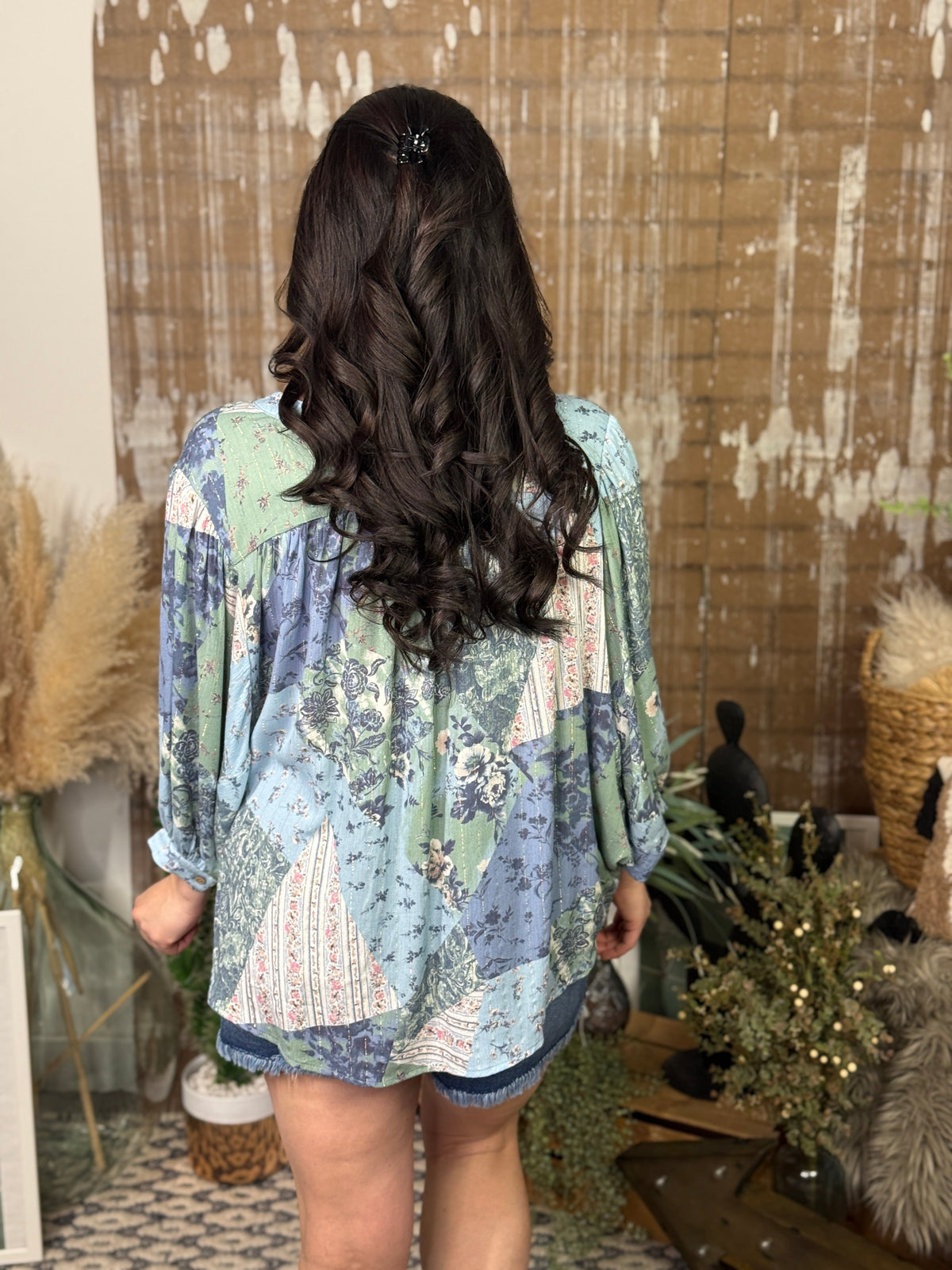 Faux Patchwork Top