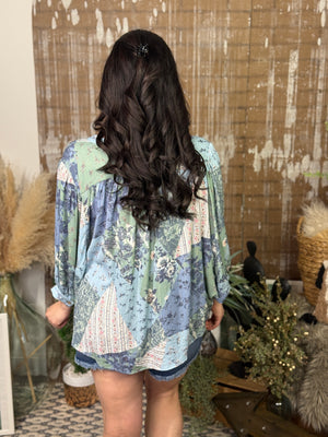 Faux Patchwork Top