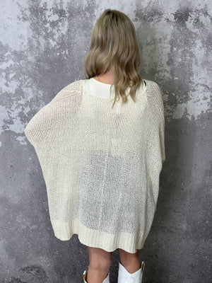Loose Knit Coastal Sweater - Cream