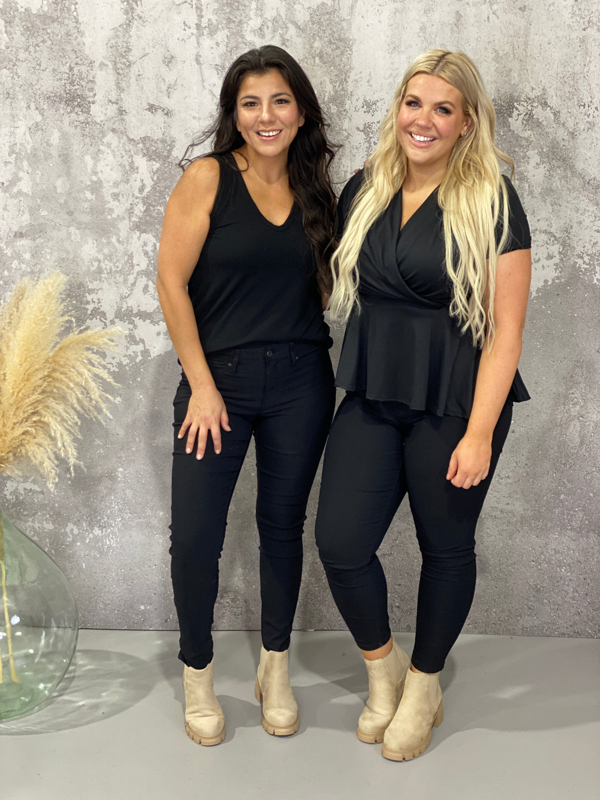 Hyperstretch Skinny Mid rise Pant - Black   (Small - 3X)