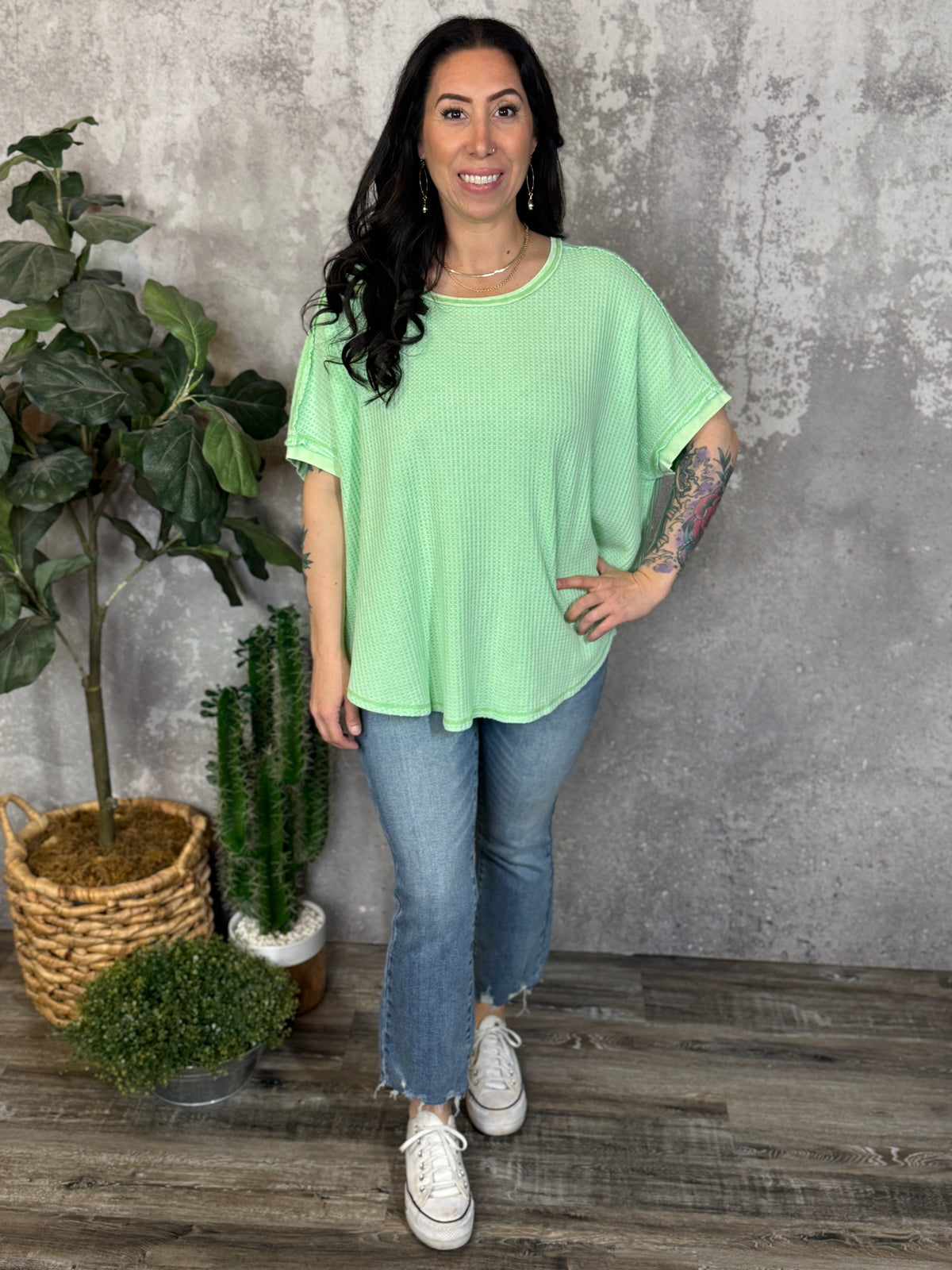 Melon Waffle Tee
