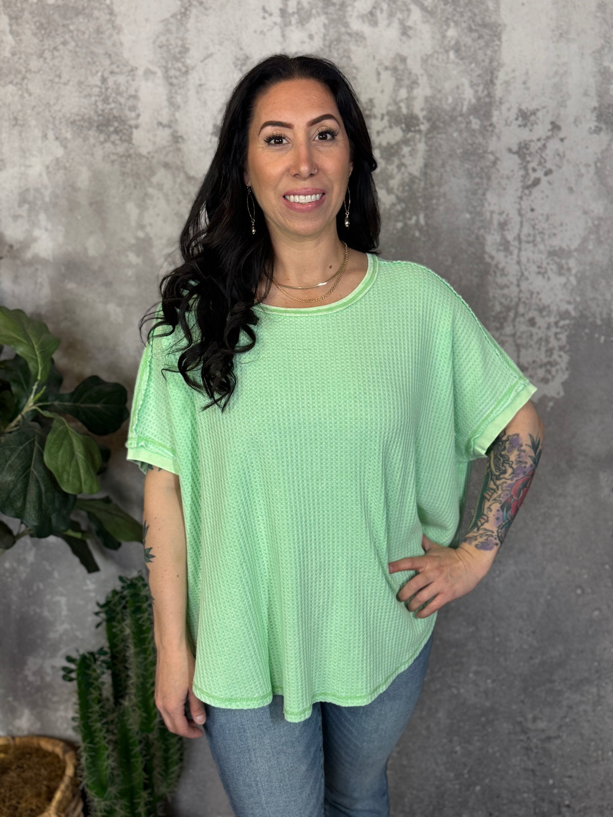 Melon Waffle Tee