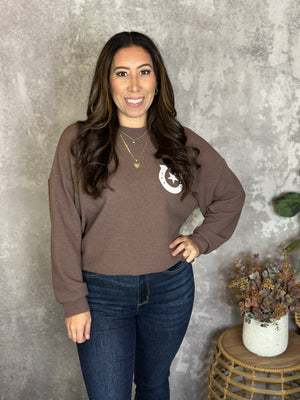 Howdy Long Sleeve - Brown