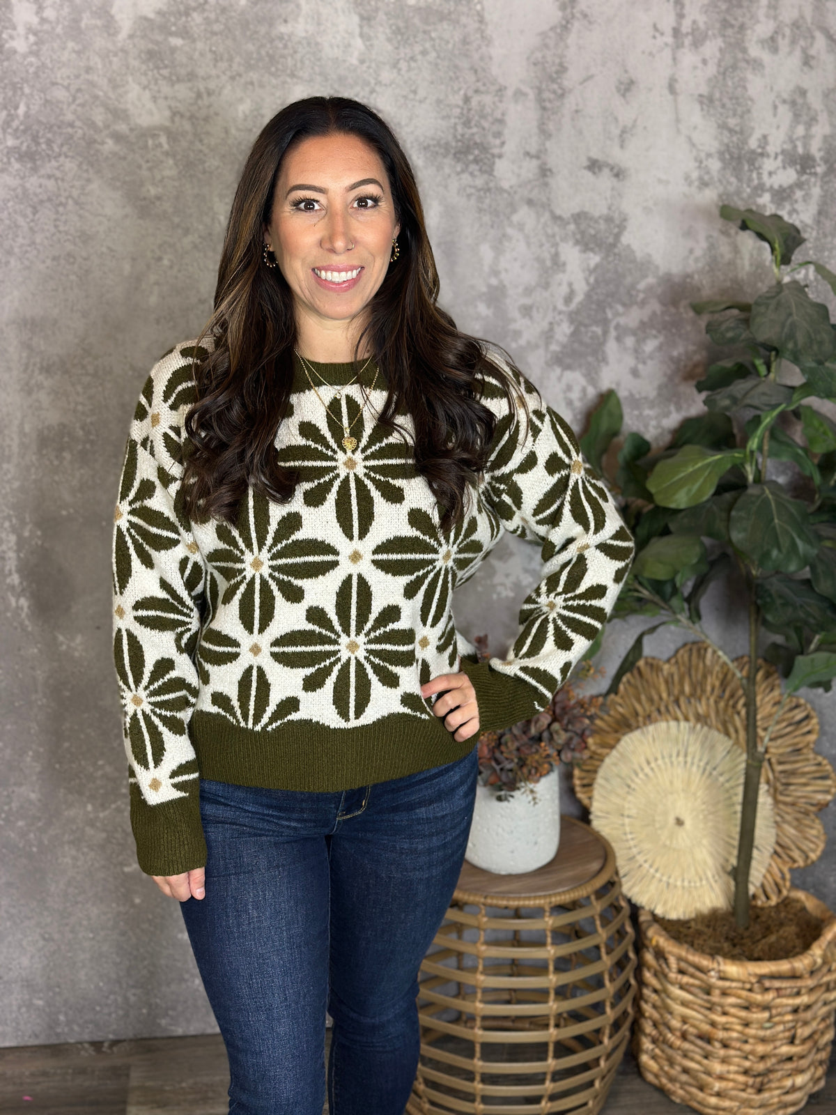 The Delilah Sweater - Olive - BESTSELLER
