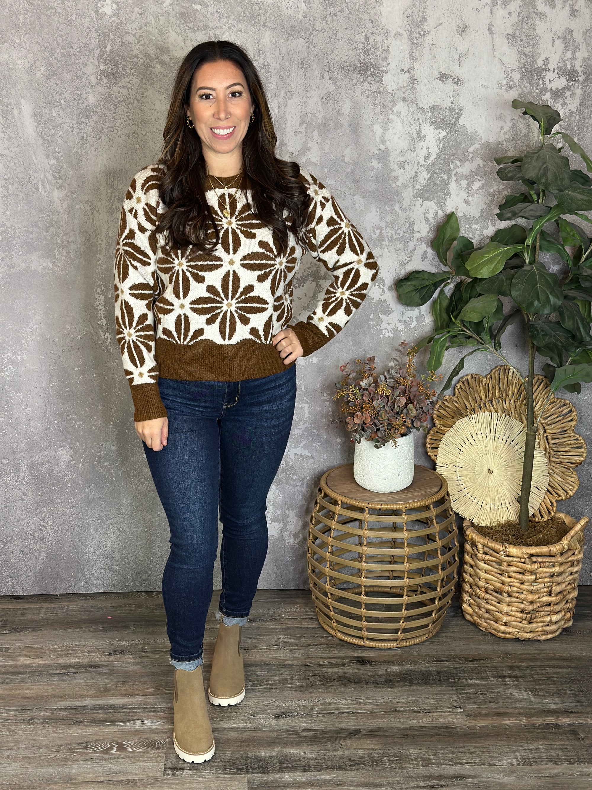The Delilah Sweater - Brown - BESTSELLER
