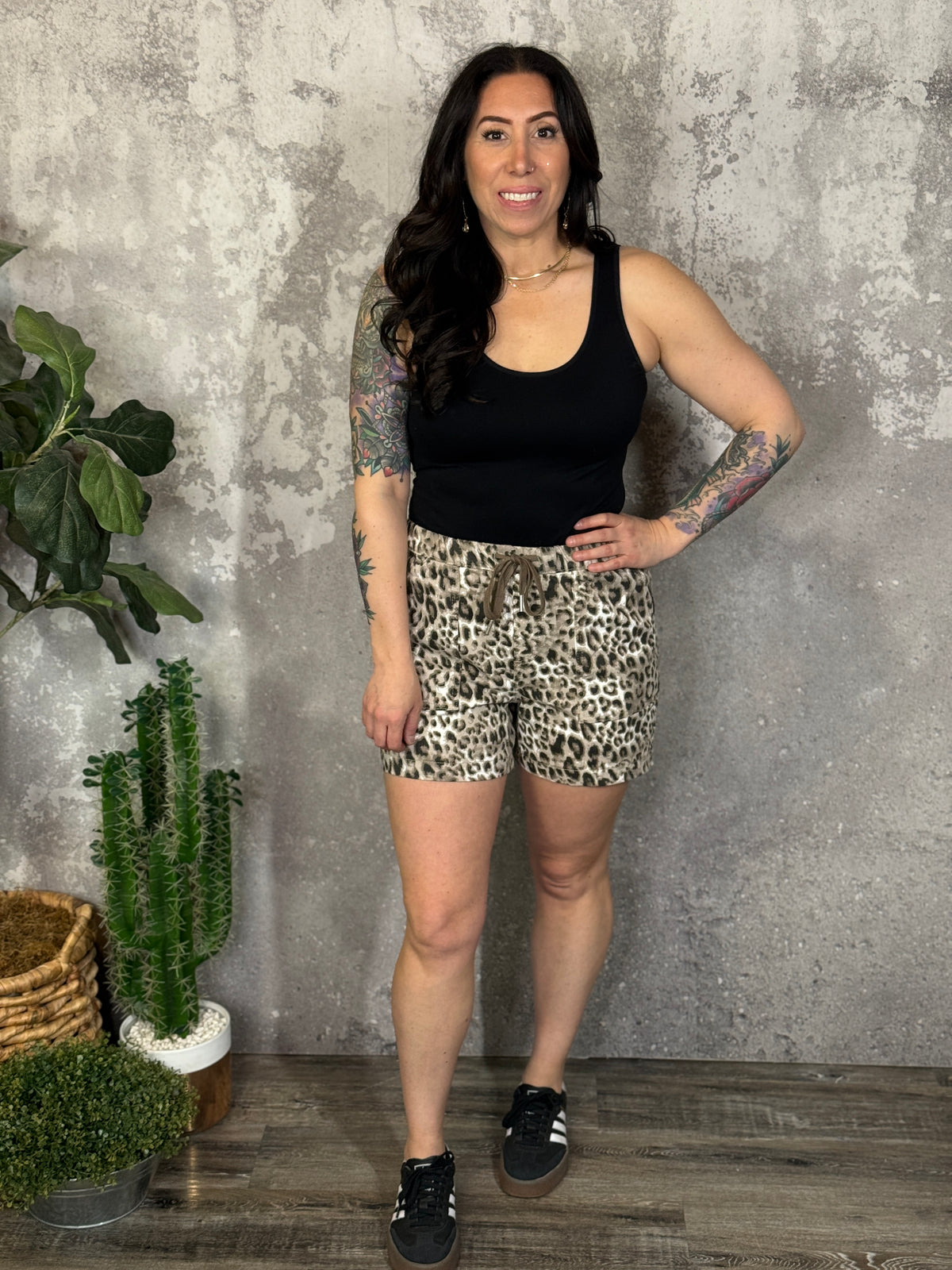 Cargo Shorts - Leopard  (Small - XL)
