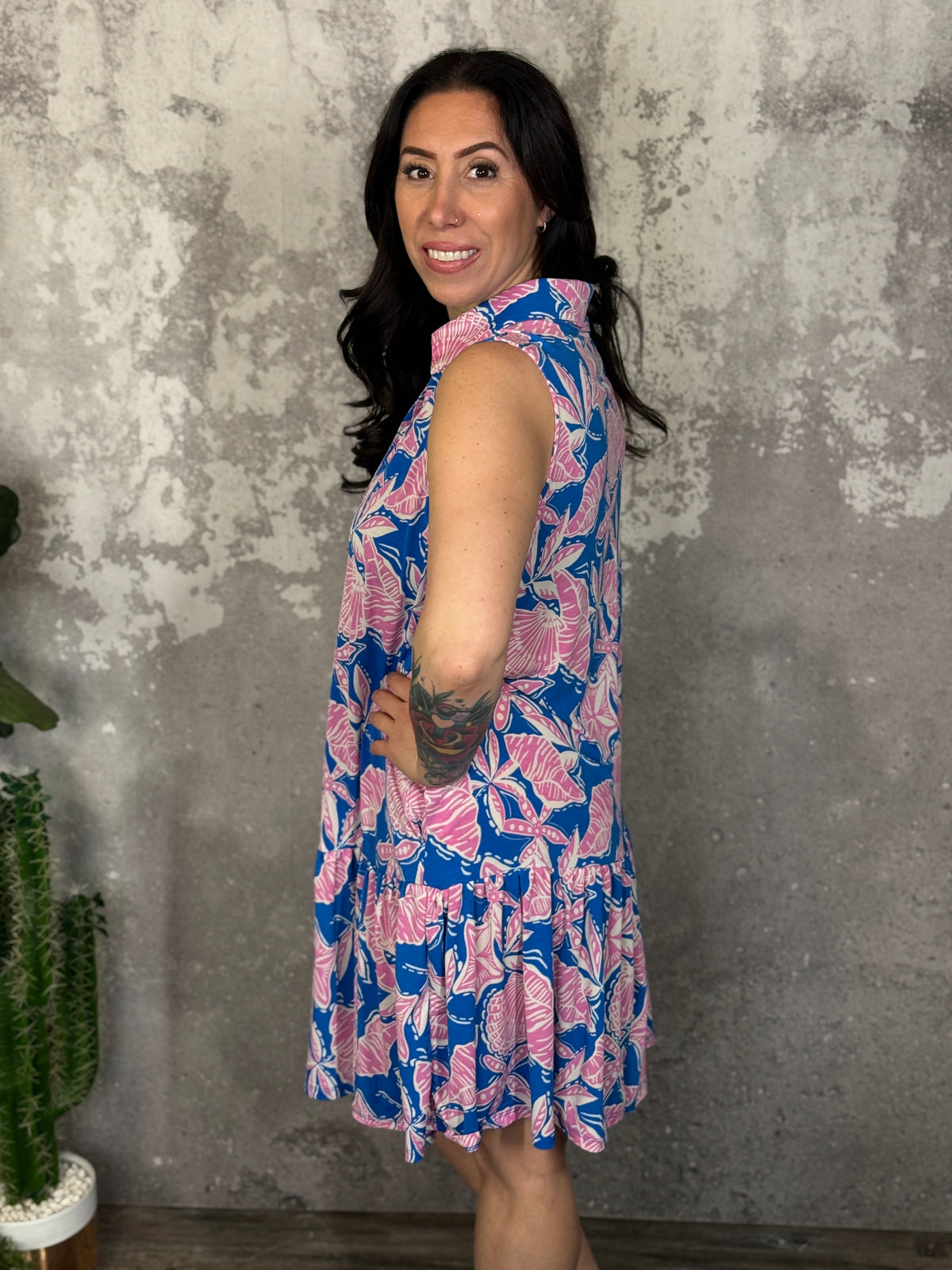 The Wrinkle Free Fairway Dress - Seaside (Small - 3X)