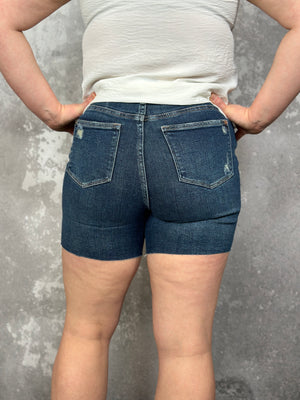 Judy Blue Raw Hem Remmy Shorts (S - 3X)