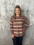 The Poppy Stripe Sweater - Mauve
