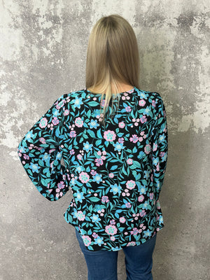 Dream Floral Blouse Top (Small - 2X)