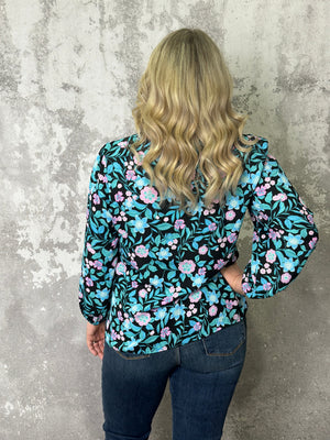 Dream Floral Blouse Top (Small - 2X)