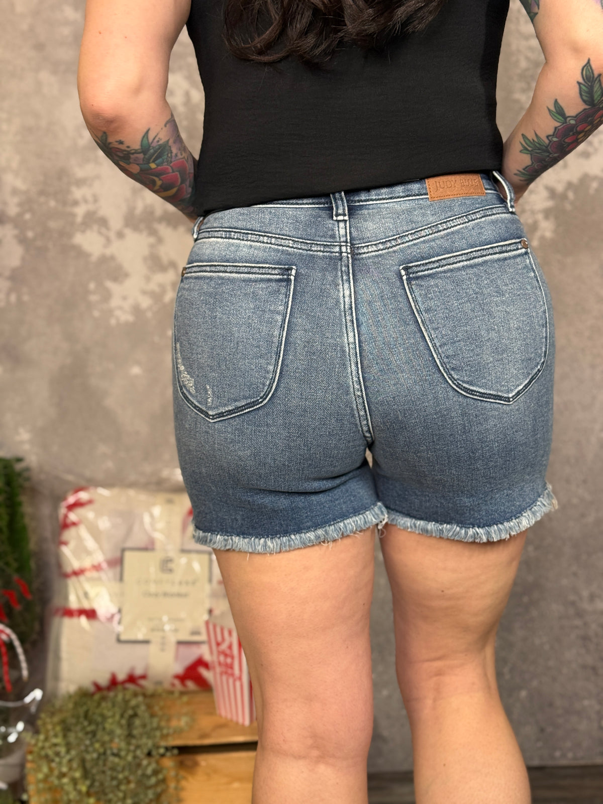 Judy Blue High Waisted V - Front Shorts (S - 3X) RESTOCK