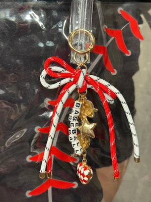 Clear Stadium Baseball Bag with Baseball Charm