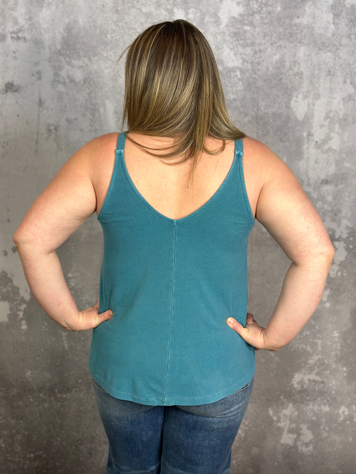 The Penny Tank - Teal - FINAL SALE