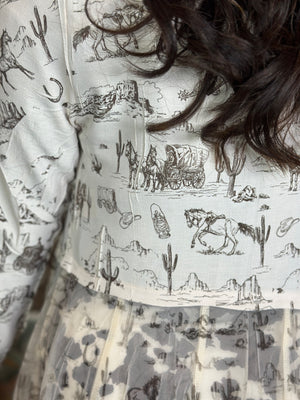 Old West Tulle Blazer (Small - 2X)