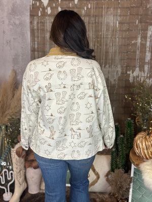 Western Graphic Chore Jacket