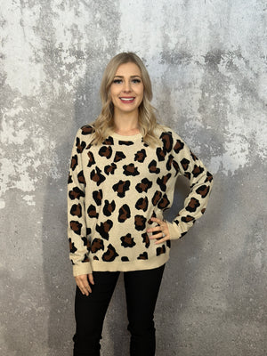 Neutral Leopard Sweater