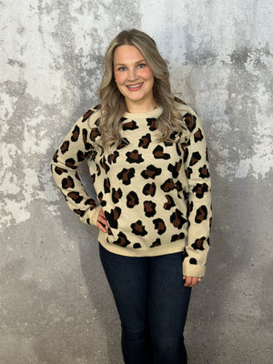 Neutral Leopard Sweater