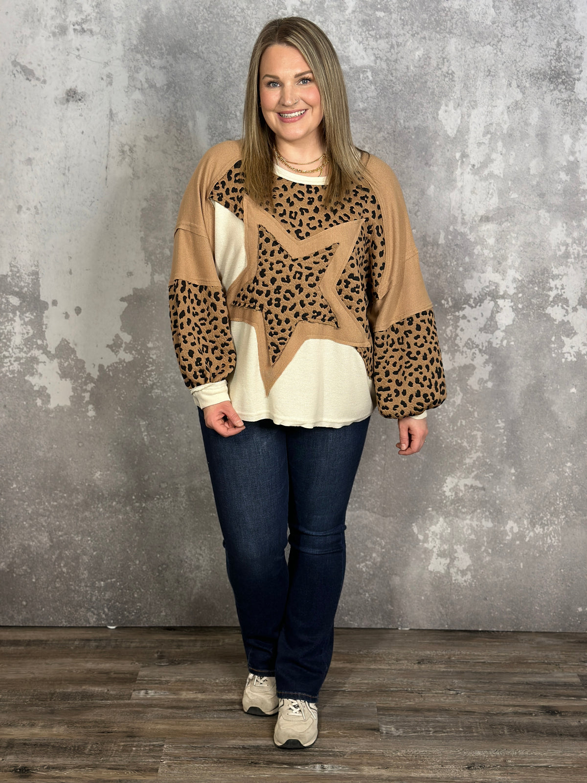 Leopard Star Sweatshirt