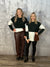 Colorblock Sweater Green/Brown/White (Small - 3X)