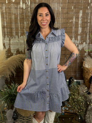 Blue Gingham Dress
