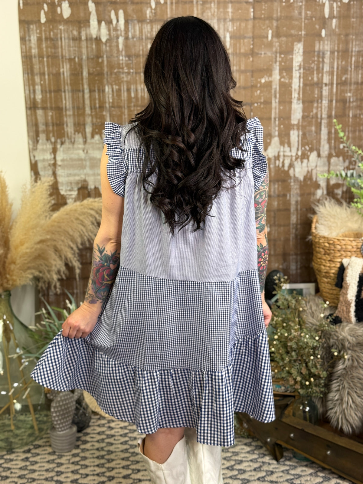 Blue Gingham Dress
