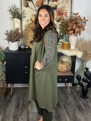 Waffle Vest - Olive (Small - 3X)