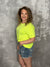 The Erica Tee - Highlighter Yellow (Small - 3X)