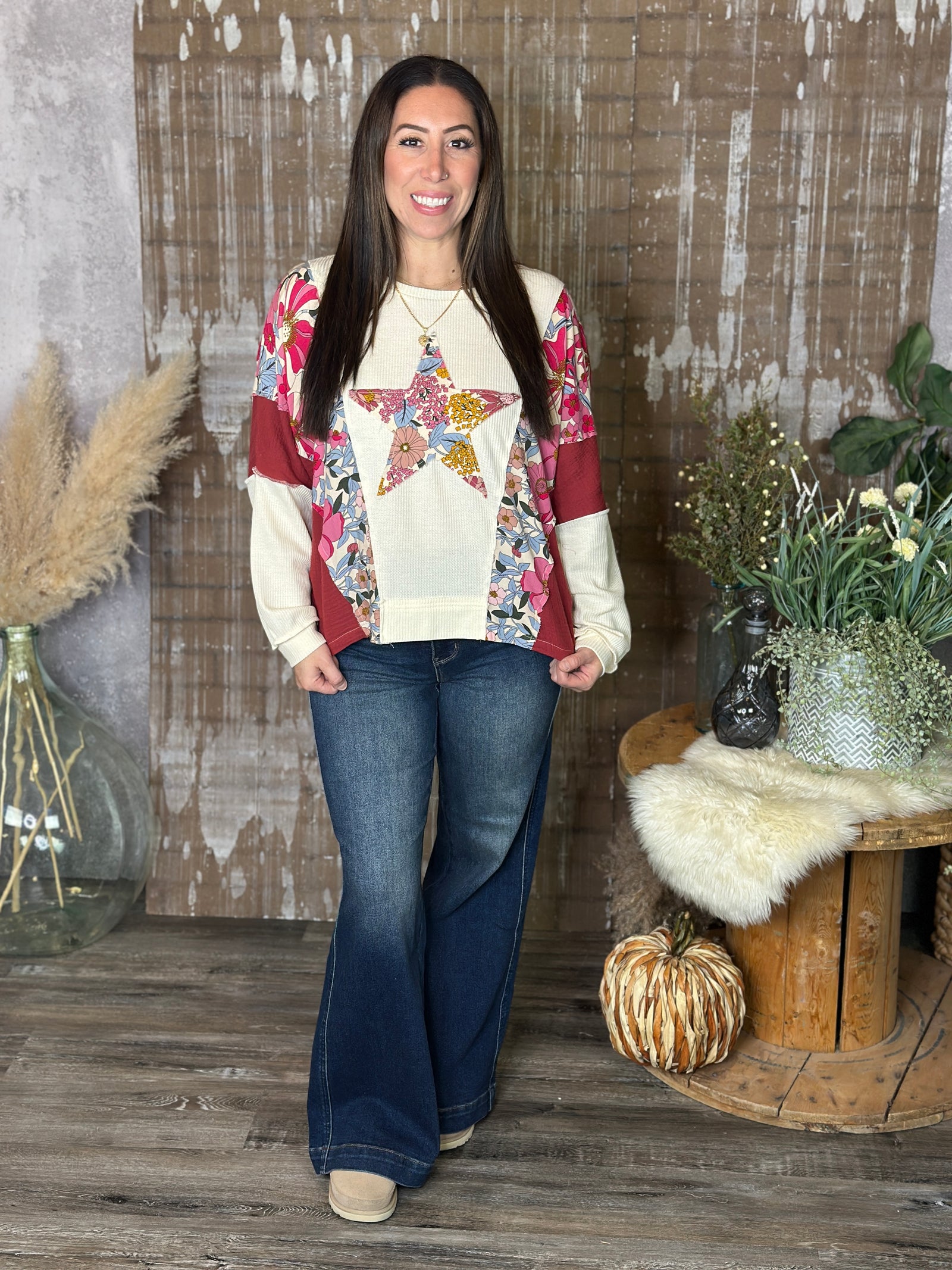 Floral Star Boho Long Sleeve