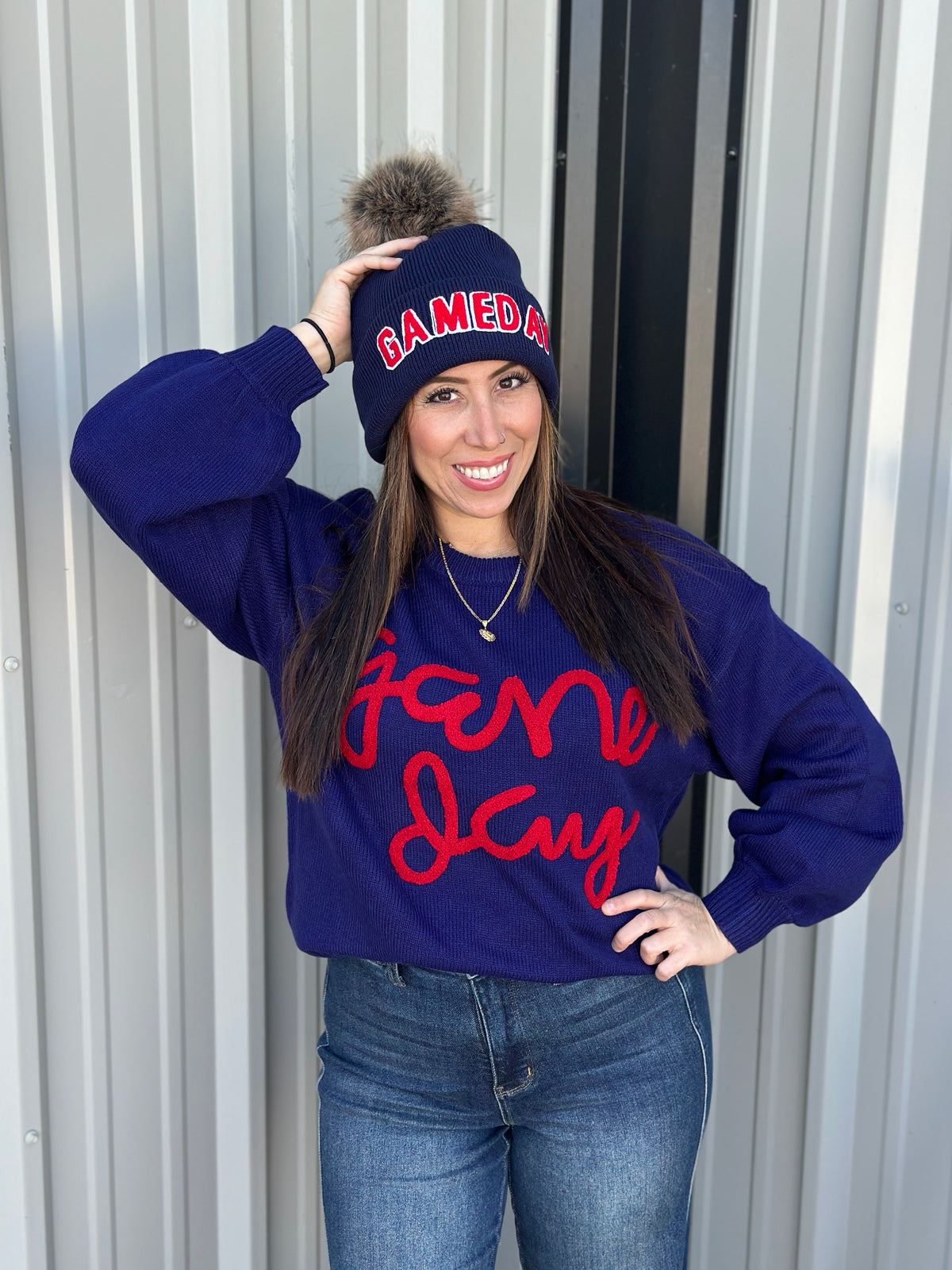 Gameday Toque - Navy/Red RESTOCK