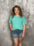 The Erica Tee - Mint (Small - 3X) FINAL SALE