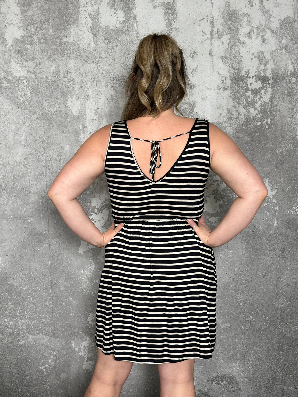 Stripe Summer Dress (Small - 3X)