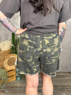 Camo Drawstring shorts - (Small - 3X)