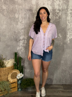Lavender Lace Top