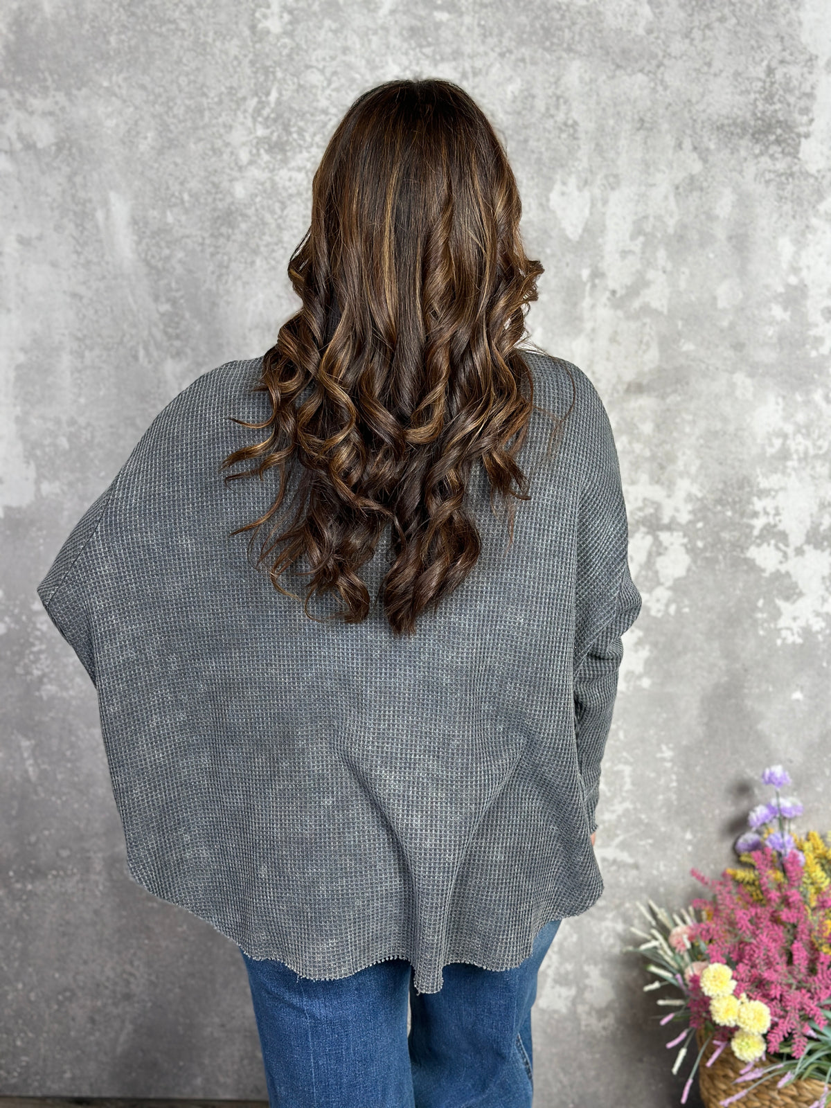 Vintage Wash Thermal Shacket - Black (Small - 3X)