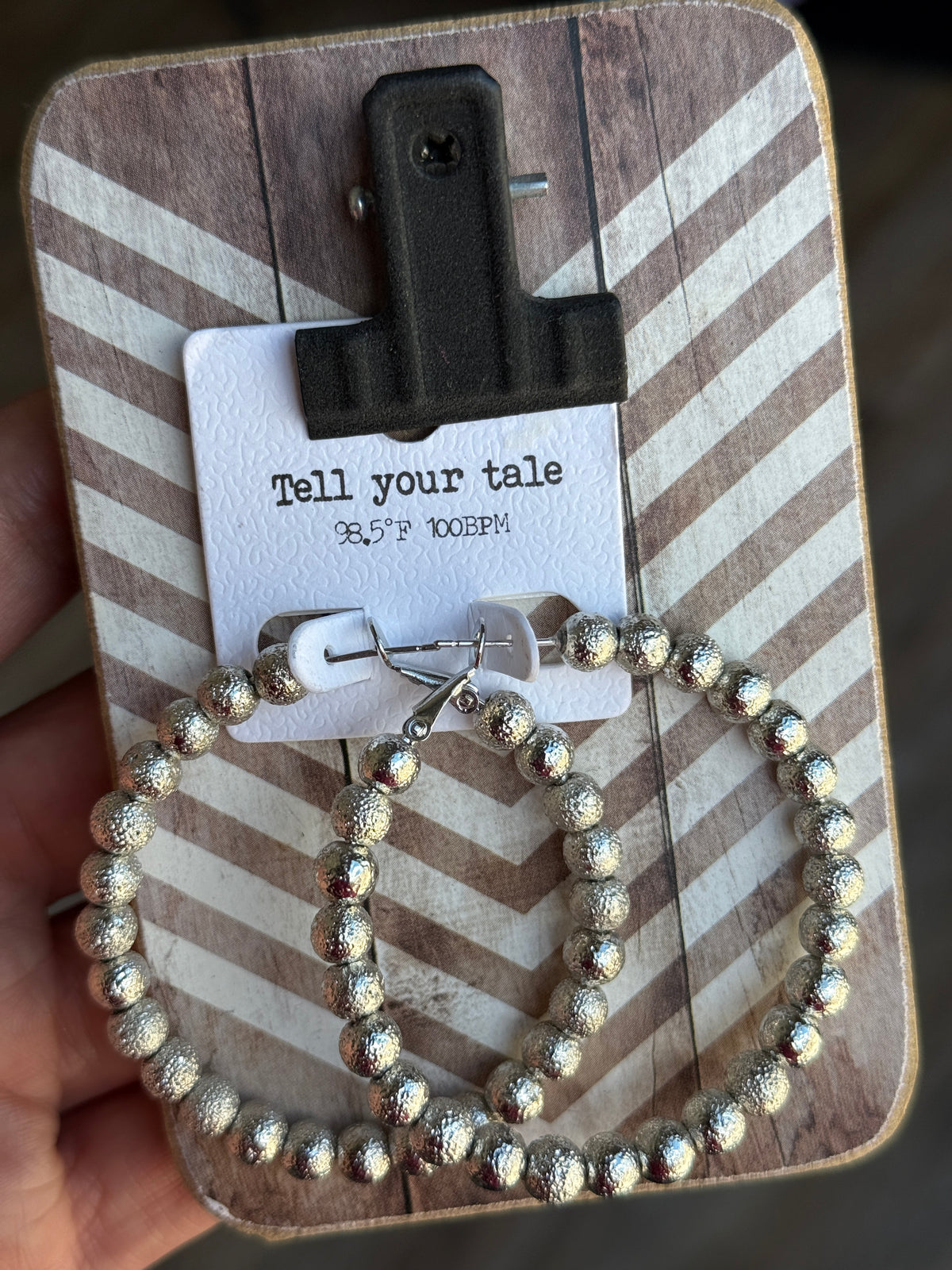 Textured Ball Hoop Earrings