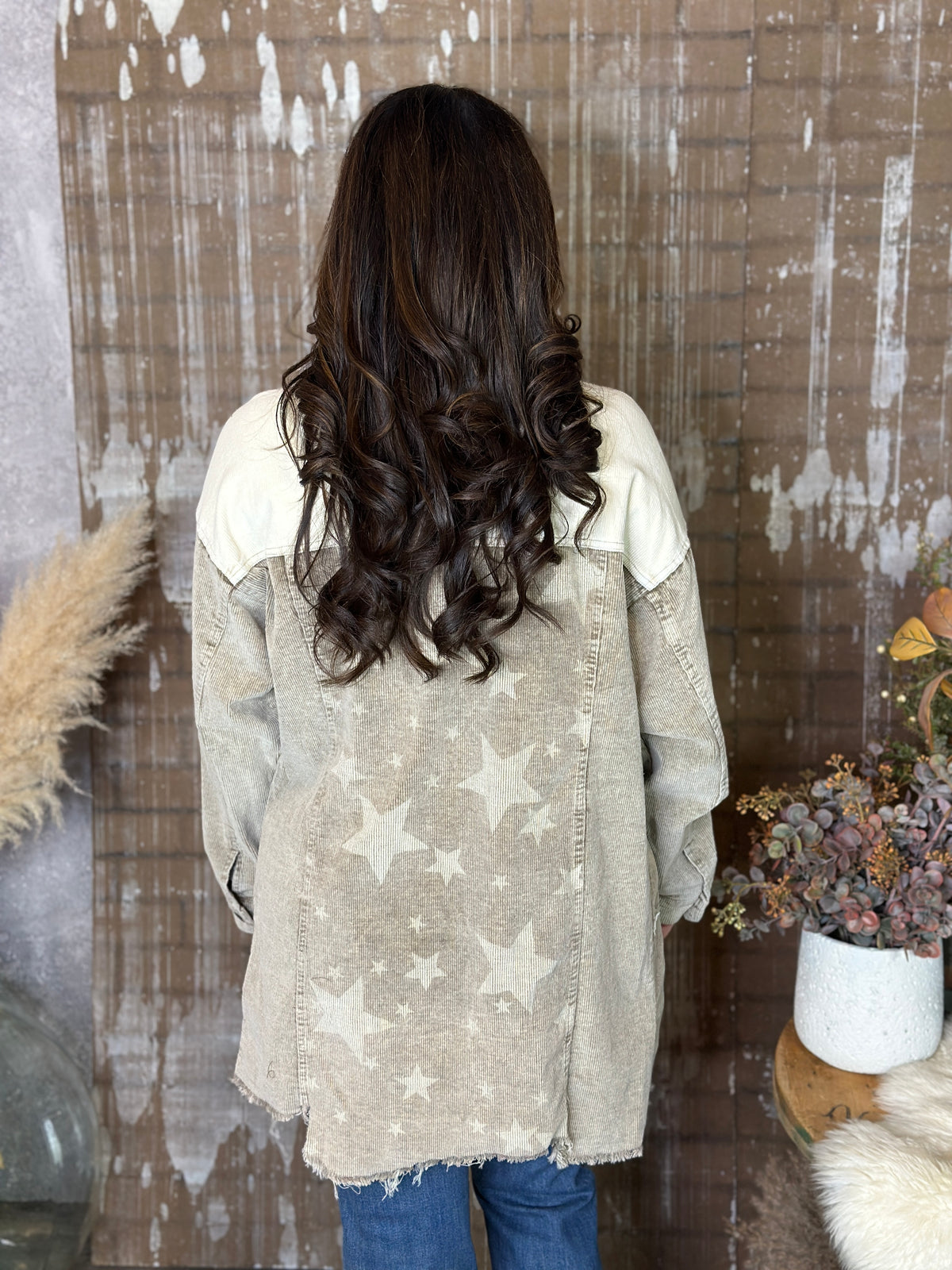 Star Corduroy Shacket