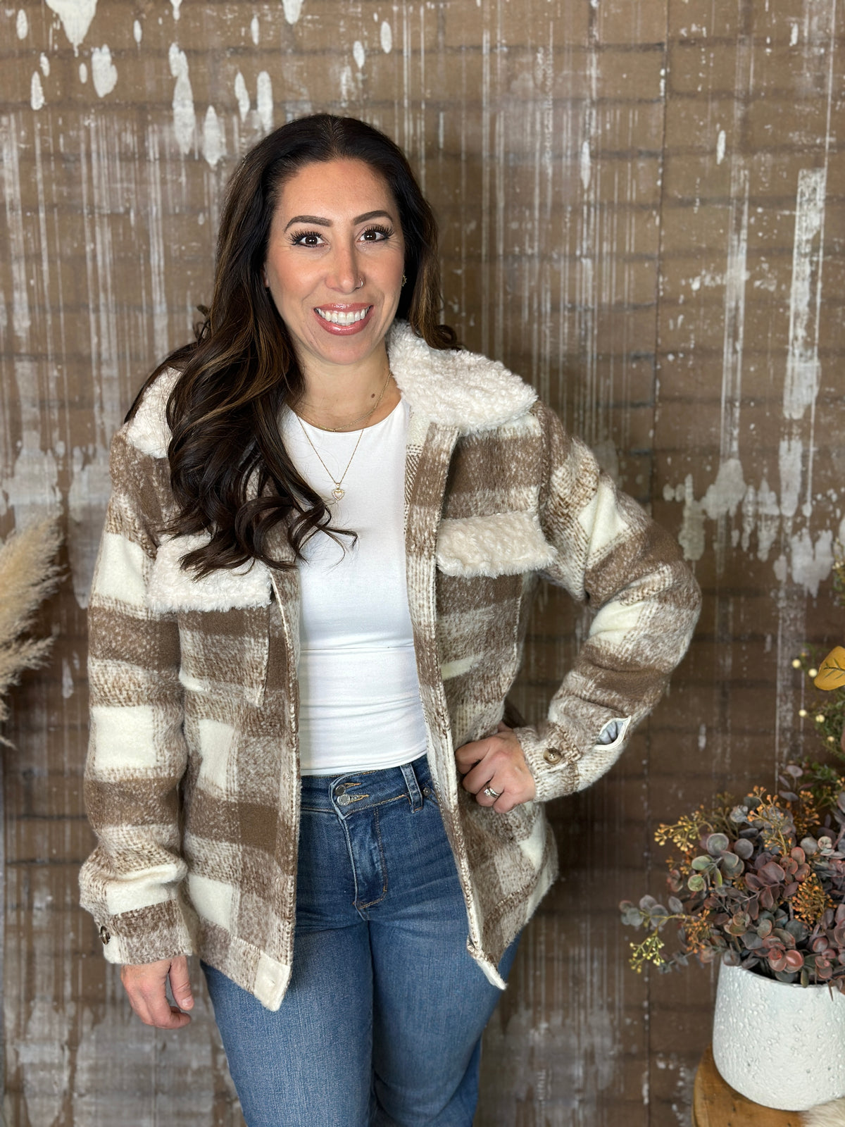Mocha Plaid Shacket