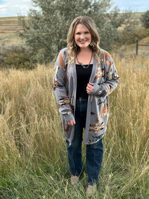 The Wrangler Cardigan (Small - 3X) - FINAL SALE