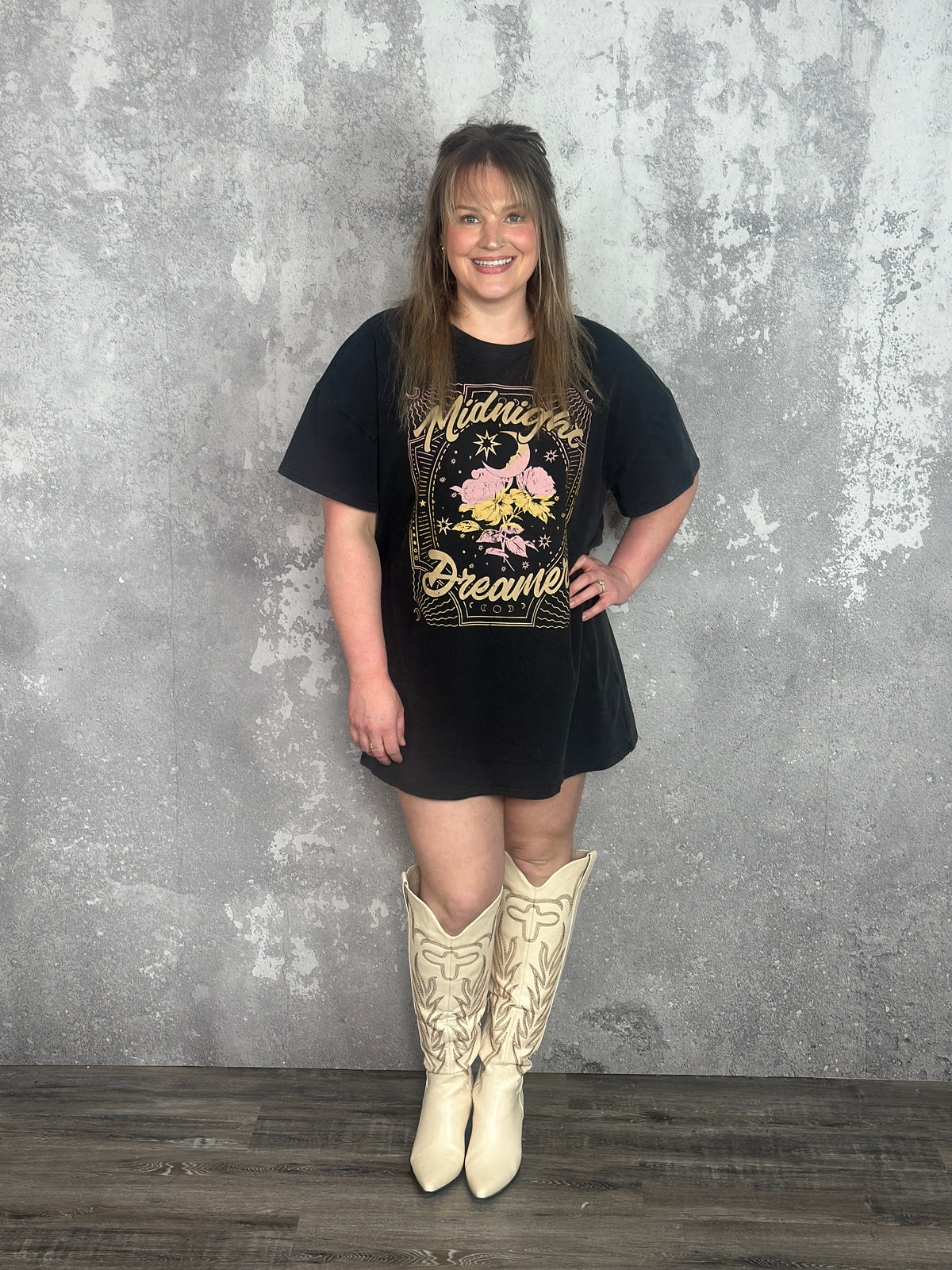 Midnight Dreamer Graphic Top/Dress (Small - 3X) - FINAL SALE