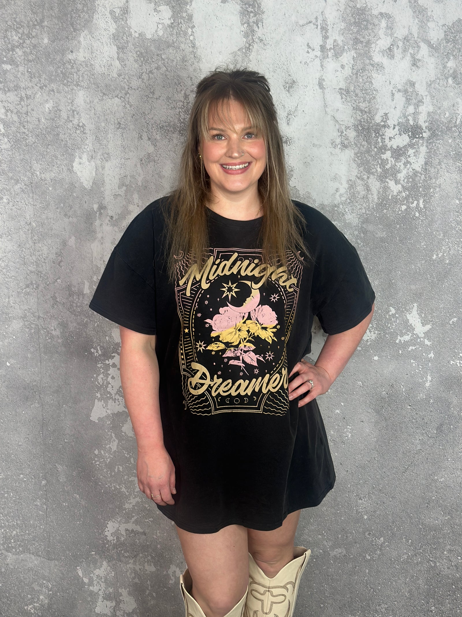 Midnight Dreamer Graphic Top/Dress (Small - 3X)