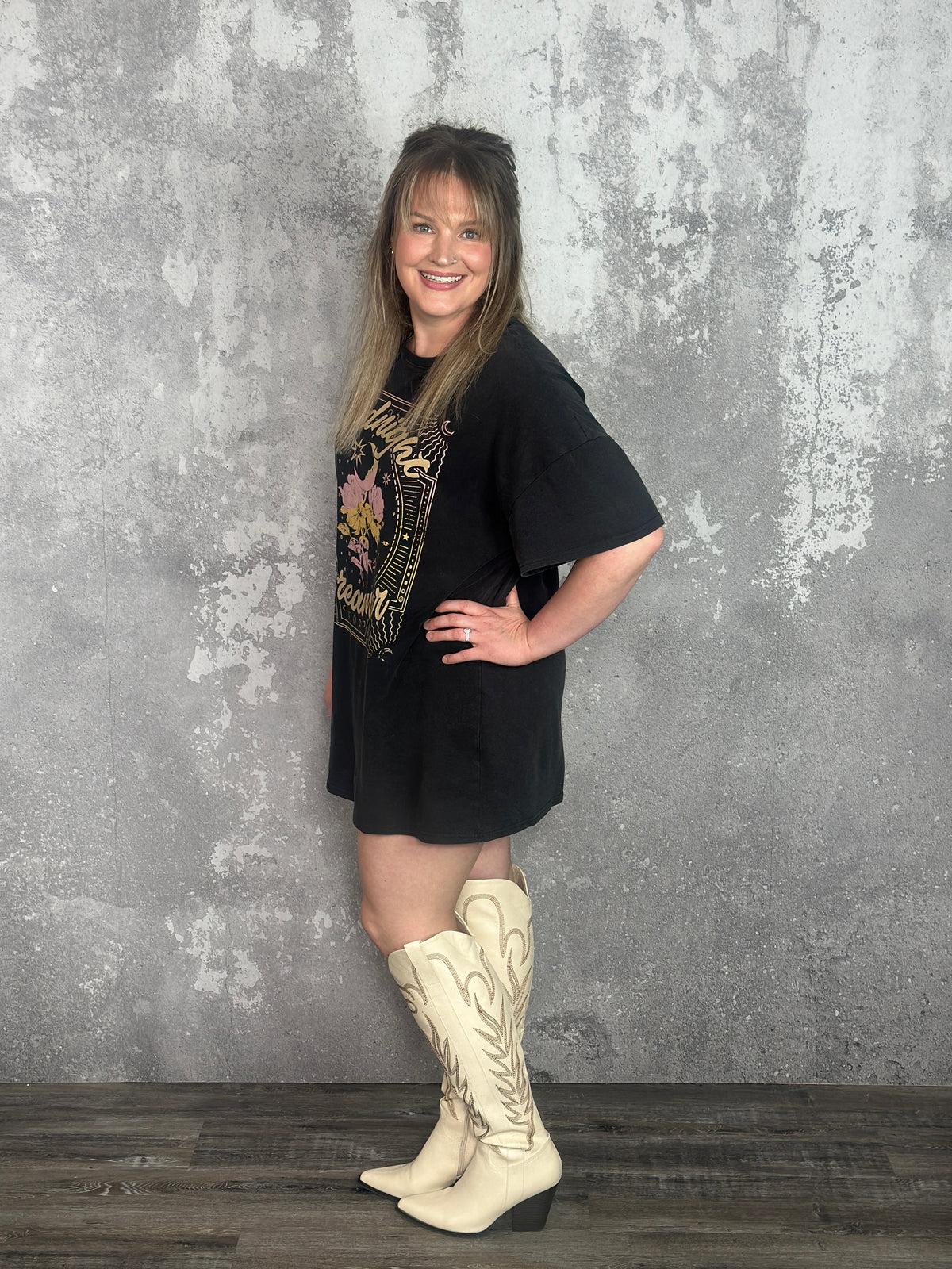 Midnight Dreamer Graphic Top/Dress (Small - 3X) - FINAL SALE