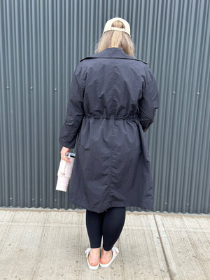 Wind Resistant Trench Overlay - Black