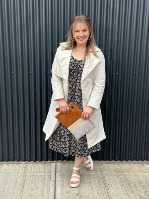 Wind Resistant Trench Overlay - Almond - FINAL SALE
