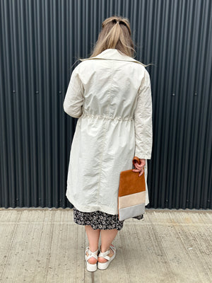 Wind Resistant Trench Overlay - Almond - FINAL SALE