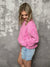 The Corded Sweatshirt - Pink (Small - 2X)