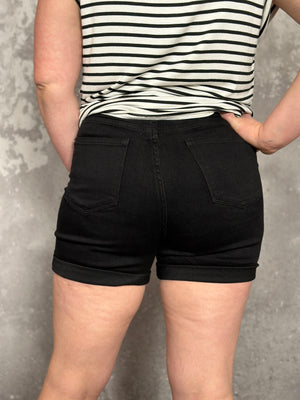 Judy Blue Bottom Cuff Reegan Shorts with Tummy Control (S - 3X)