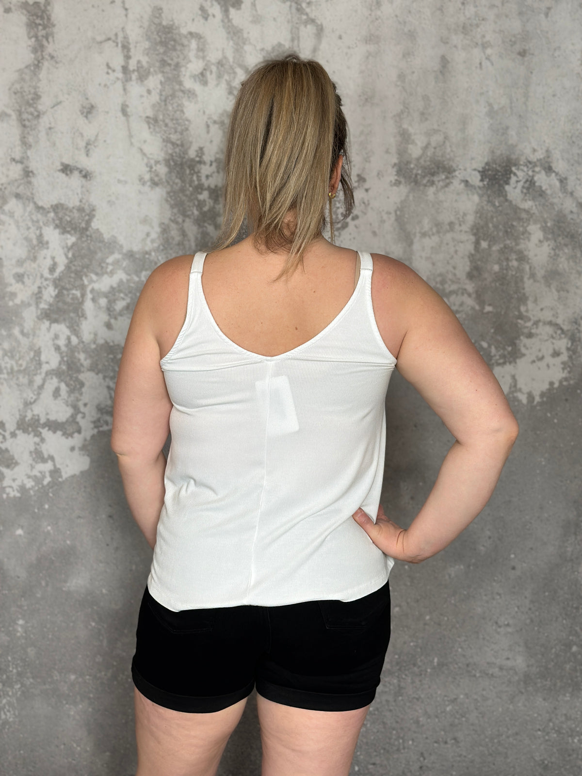 The Penny Tank - White - FINAL SALE